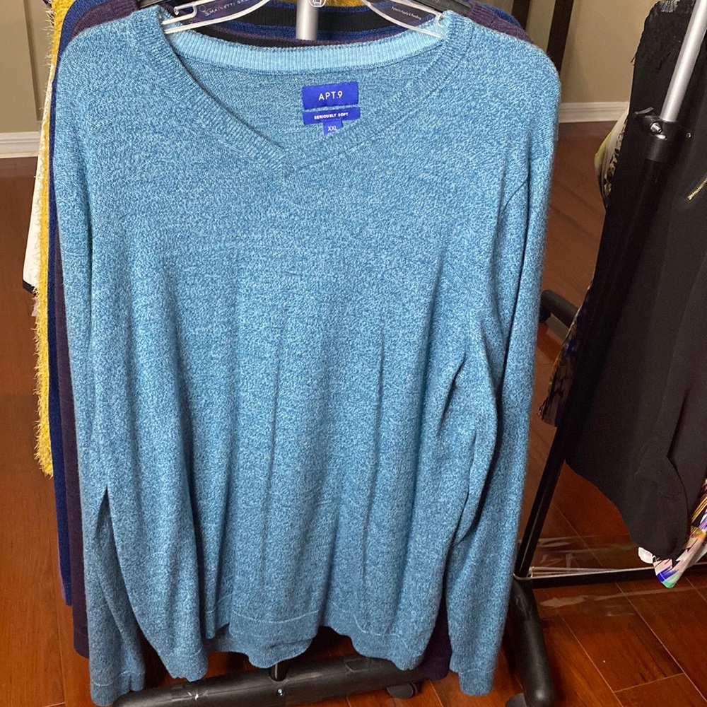 Slim Fit Men Sweater Turquoise